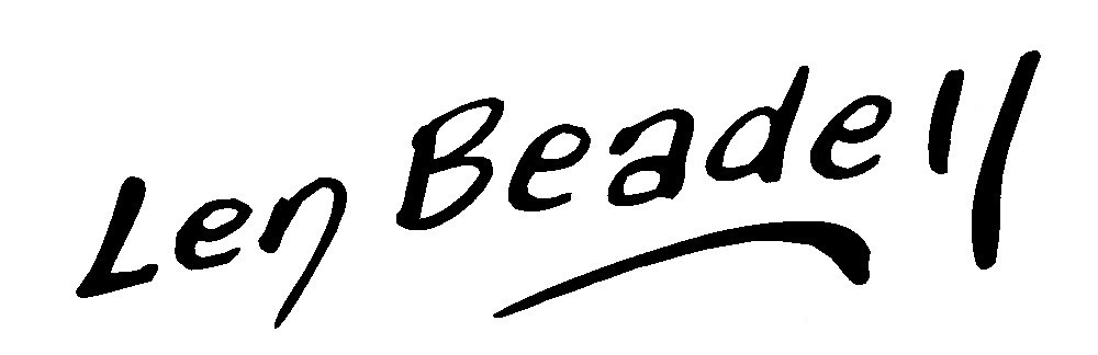 Len Beadell signature