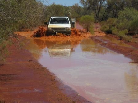 Driving through water