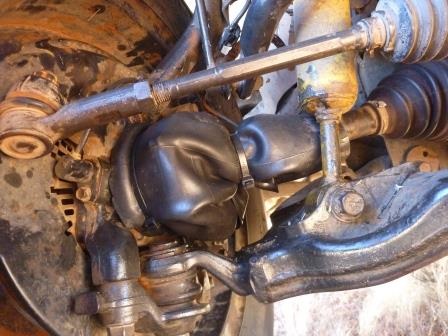 Repaired CVJ boot