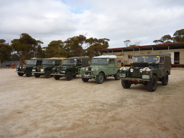 Convoy of Series Land Rovers