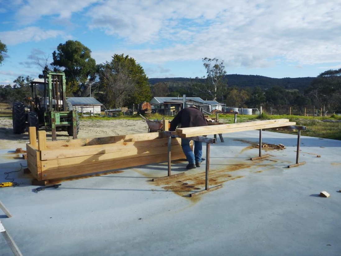 Building garden beds