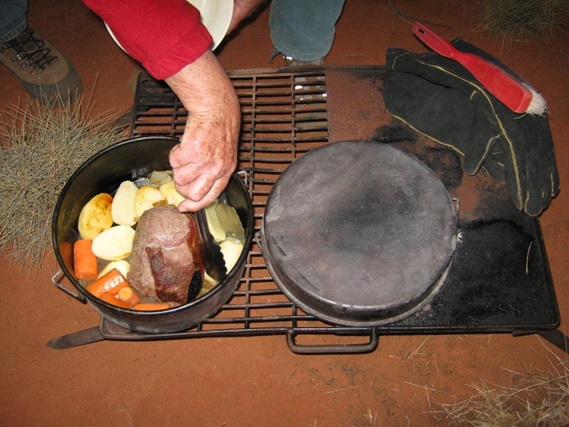Camp oven cooking