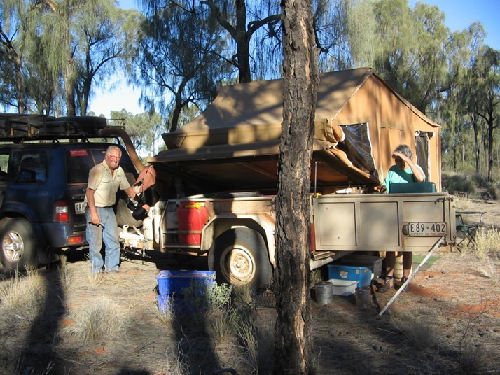 Typical soft floor camper