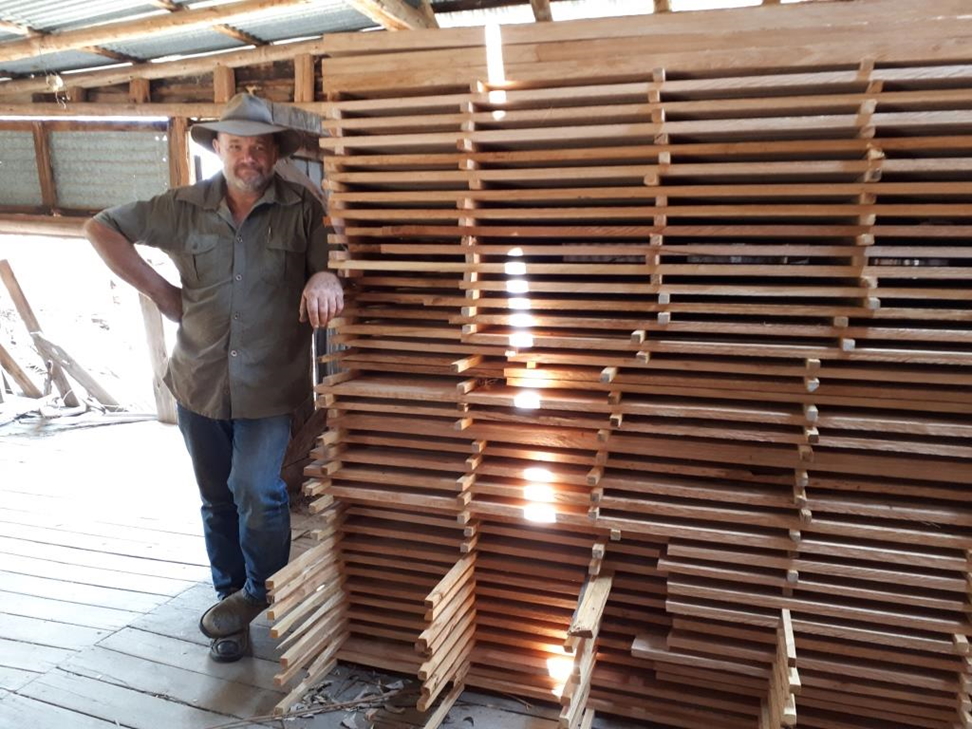 Newly cut boards