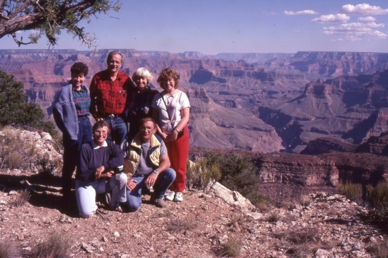 Beadells with Shoemakers and Prinsters, Grand Canyon 1986